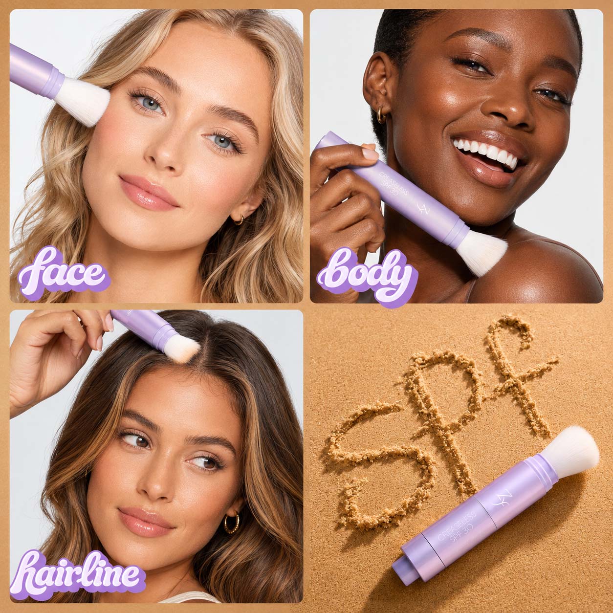 Zyffyz Summer Skin Essentials Set — CC Serum + Solid SPF 30 Sunscreen Brush