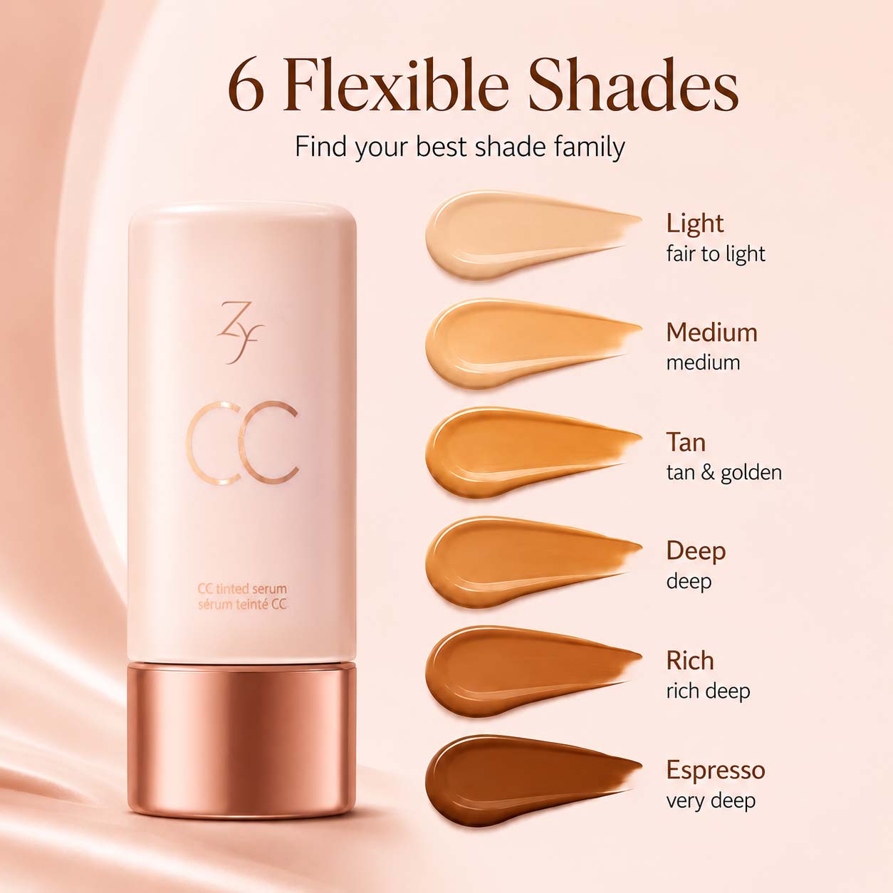 Zyffyz Summer Skin Essentials Set — CC Serum + Solid SPF 30 Sunscreen Brush