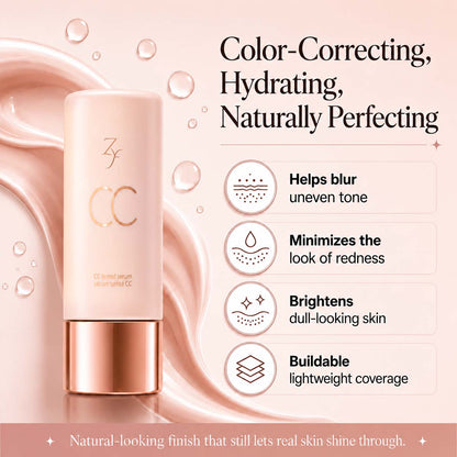 Zyffyz Summer Skin Essentials Set — CC Serum + Solid SPF 30 Sunscreen Brush