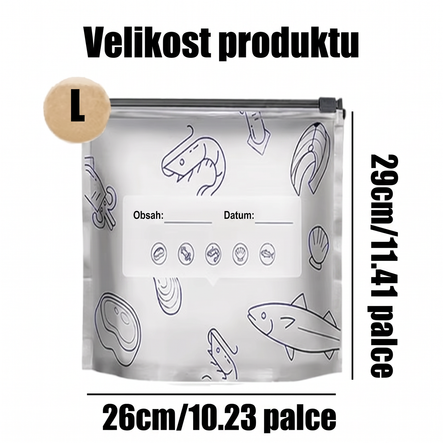 PKNEW® 🥬 Chytré pratelné hliníkové úložné sáčky (3 velikosti) 🍇 — S robustním zipem a snadno označitelným povrchem pro organizované skladování v lednici, mrazáku a spíži ♻️