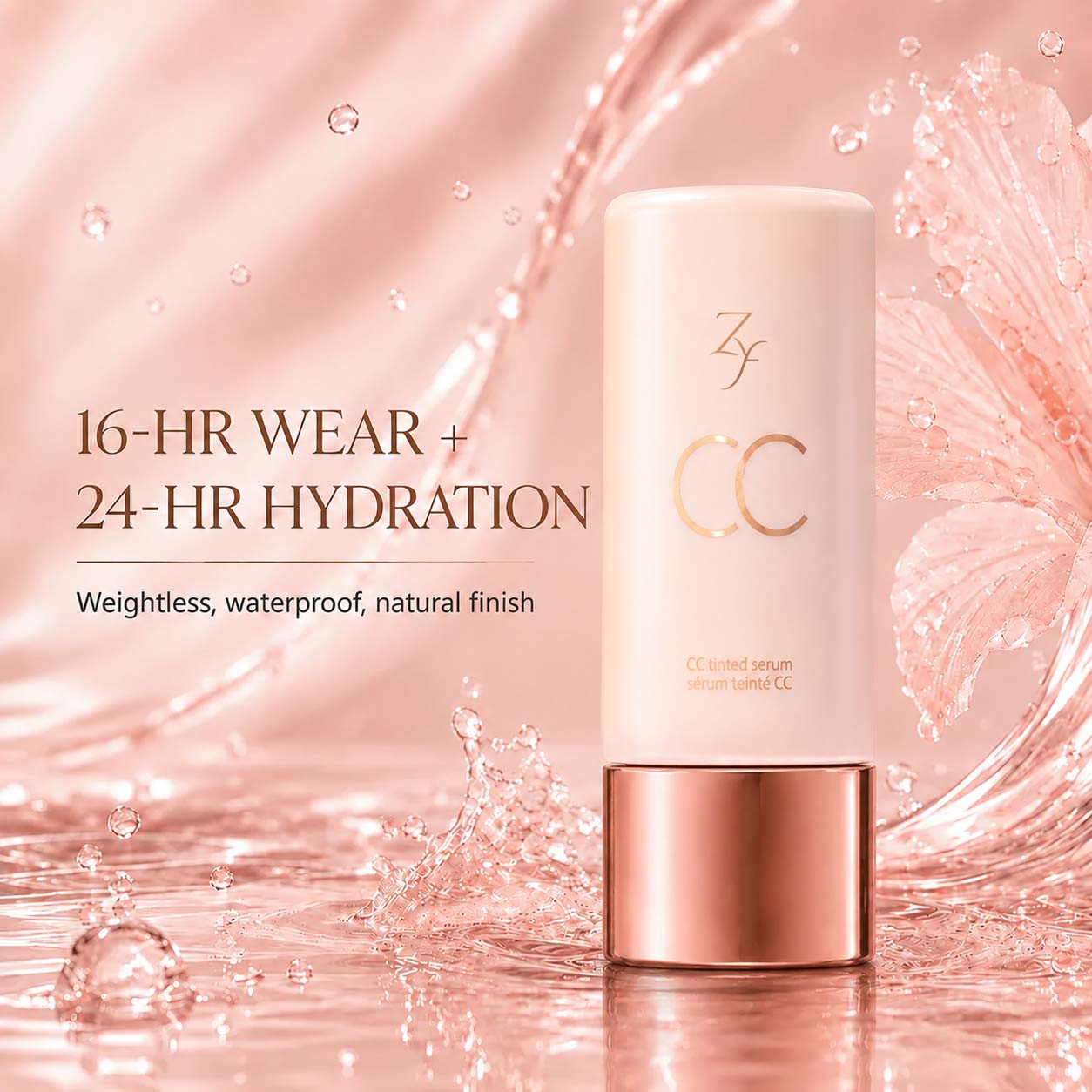 Zyffyz Summer Skin Essentials Set — CC Serum + Solid SPF 30 Sunscreen Brush