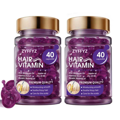 Zyffyz Hair Vitamin Serum Capsules ,  Frizz-Free Hair