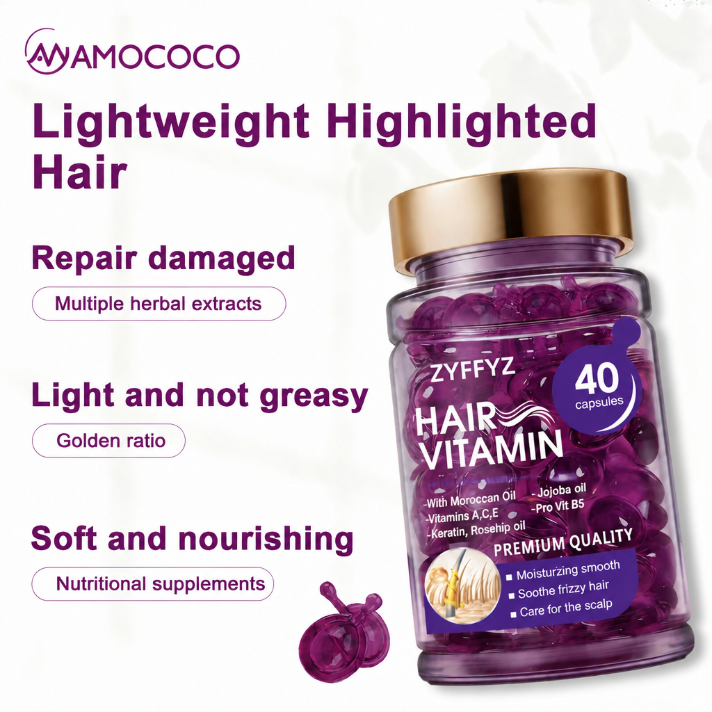 Zyffyz Hair Vitamin Serum Capsules ,  Frizz-Free Hair