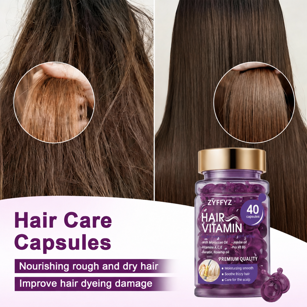 Zyffyz Hair Vitamin Serum Capsules ,  Frizz-Free Hair