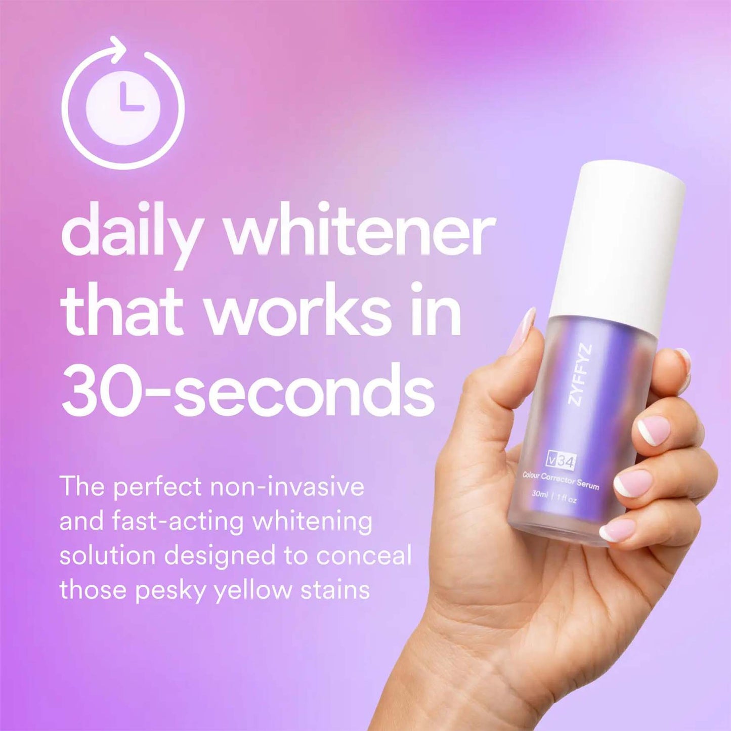 Tooth Stain Concealer, Temporary Brightening Booster, Purple Toothpaste, Colour Correcting