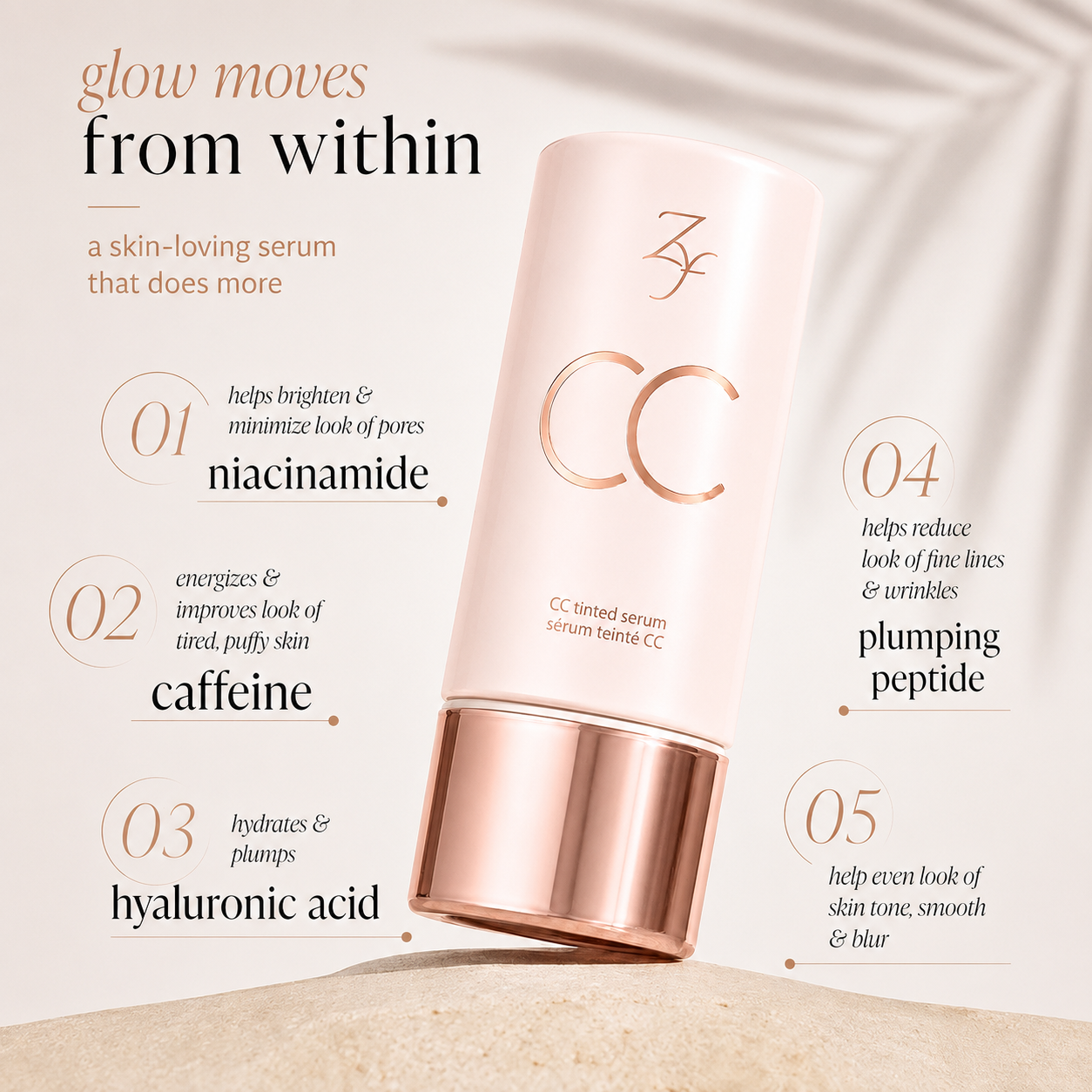 CC tinted serum +SPF 30 summer glow duo
