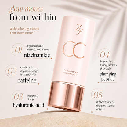 CC tinted serum +SPF 30 summer glow duo