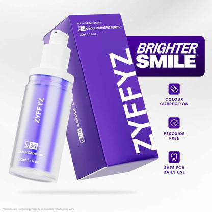 Tooth Stain Concealer, Temporary Brightening Booster, Purple Toothpaste, Colour Correcting