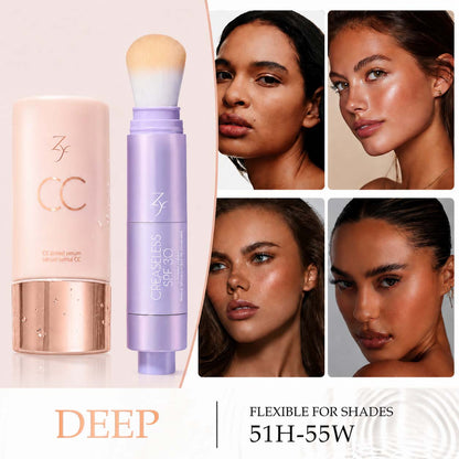 Zyffyz Summer Skin Essentials Set — CC Serum + Solid SPF 30 Sunscreen Brush