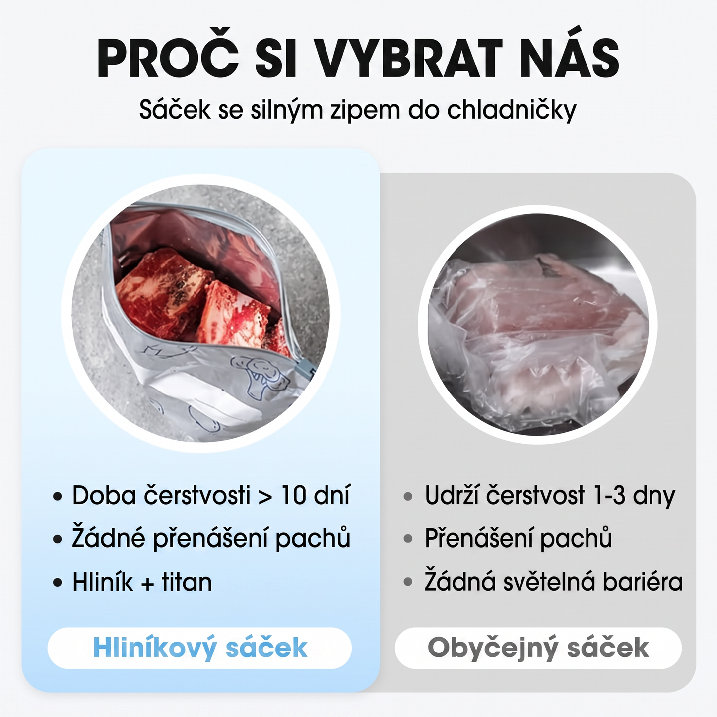 PKNEW® 🥬 Chytré pratelné hliníkové úložné sáčky (3 velikosti) 🍇 — S robustním zipem a snadno označitelným povrchem pro organizované skladování v lednici, mrazáku a spíži ♻️