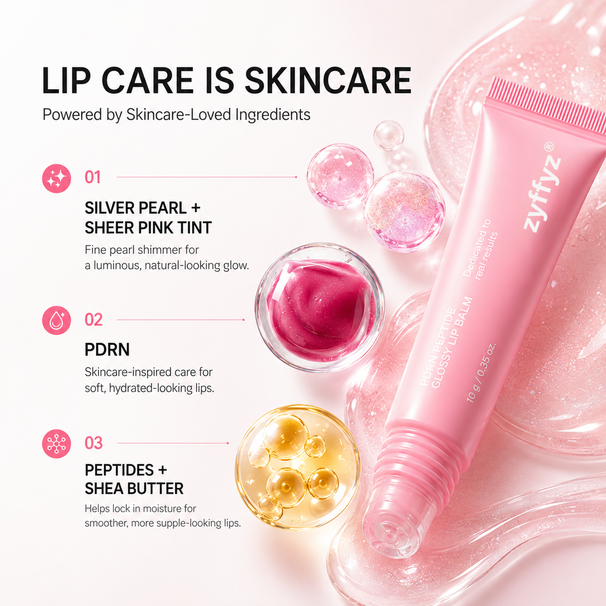 [NEW][zyffyz] PDRN Peptide Glossy Lip Balm