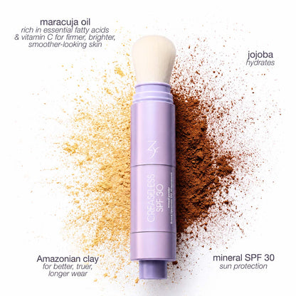 Zyffyz Summer Skin Essentials Set — CC Serum + Solid SPF 30 Sunscreen Brush