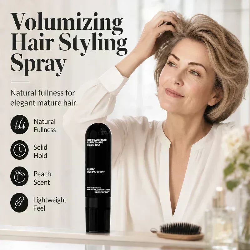 ⏳🔥LIMITED-TIME 73% OFF! ⏰Peach-Scented Volumizing & Setting Spray – Lightweight, Bouncy Hair & Long-Lasting Hold